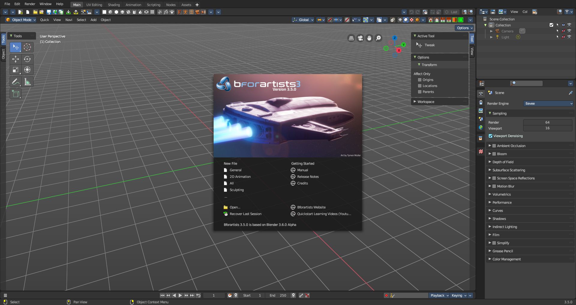 Bforartists 3 - Version 3.5.0 - Bforartists